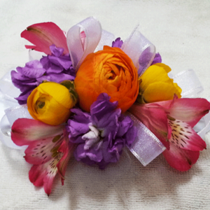 Bright Ranunculus Wrist Corsage