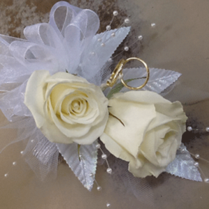 Mother of Bride White Rose Corsage