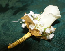 Gold Rose Boutonniere