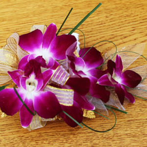 Purple Orchids Corsage