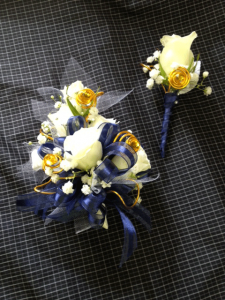 Yellow Roses Corsage and Boutonniere