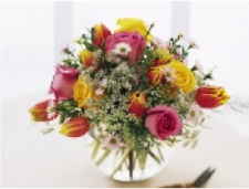 Tulip & Rose Bubble Bowl