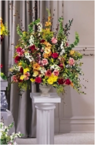 Urn of Mixed Flowers